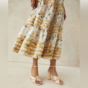 loeffler randall
REED PLEATED TWIST SANDAL Strappy Block Heel Sandals size 8 New